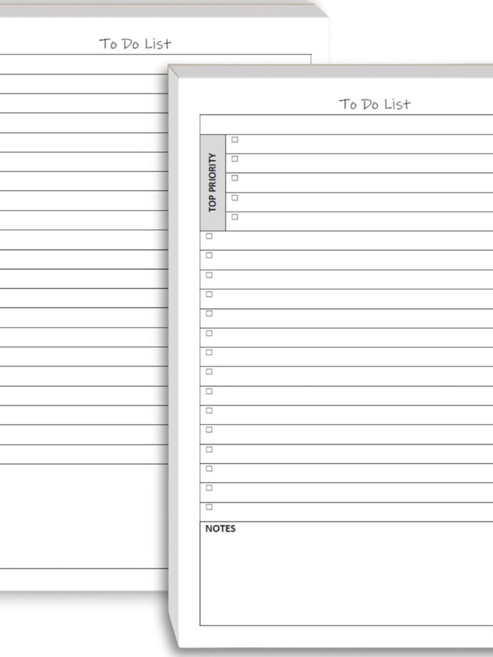 To Do List Notepads for Work, Daily Checklist Planner Pads with Priority & Notes
